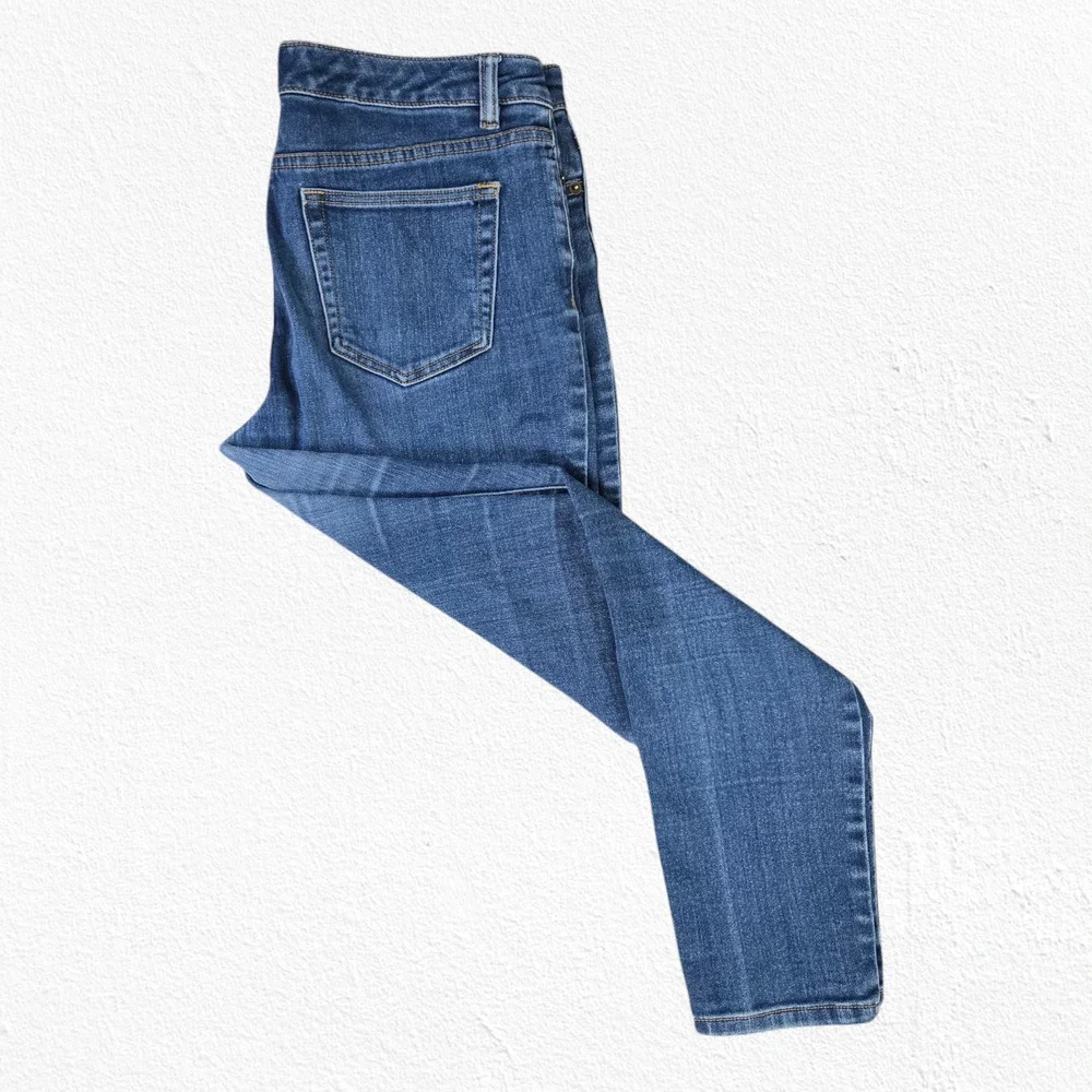 Michael Kors Medium Wash Mid Rise Ankle Classic Designer Skinny Jeans Size 8